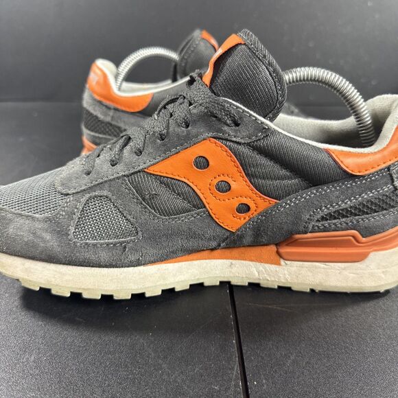 Saucony Shadow Original Charcoal Orange Women’s 9.5 - Picture 3 of 8